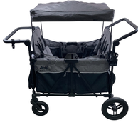 Shop Delta Children Jeep Deluxe Wrangler Wagon Stroller with Cooler Bag and Parent Organizer, 4 Seater, Grey at GoodBuy Gear