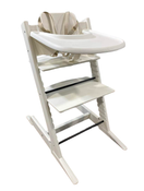 used Stokke Tripp Trapp High Chair with Baby Set and Tray, White, White