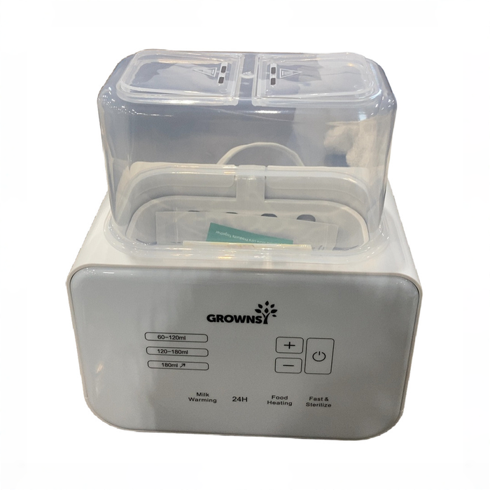 Shop Grownsy Bottle Warmer & Sterilizer 6-in-1, White at GoodBuy Gear