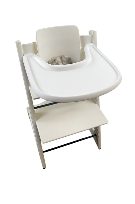 Shop Stokke Tripp Trapp High Chair with Baby Set and Tray, White, White at GoodBuy Gear
