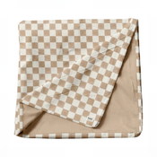 Shop Toki Kids Mega Mat Cover 55"x55", Checker Toffee at GoodBuy Gear