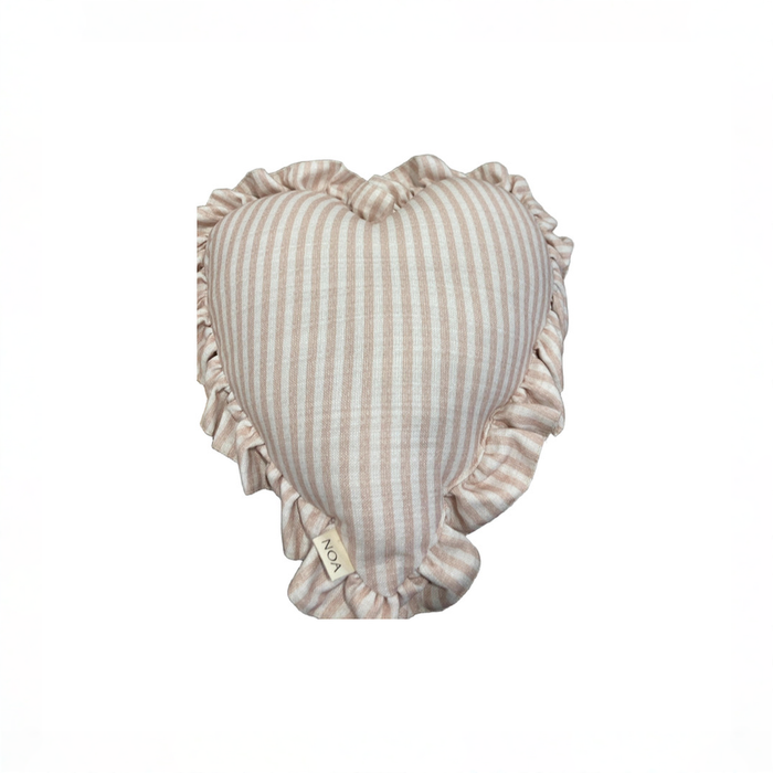 Shop House of Noa Heart Ruffle Pillow, Finley Ivory & Petal at GoodBuy Gear