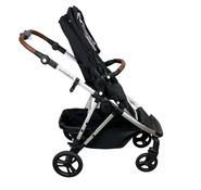 Shop Mockingbird Single to Double 2.0 Stroller, 2024, Black, Silver With Penny Leather, Windowpane at GoodBuy Gear