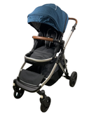 Shop Mockingbird Single to Double 2.0 Stroller, 2024, Sea, Silver With Penny Leather, Windowpane at GoodBuy Gear