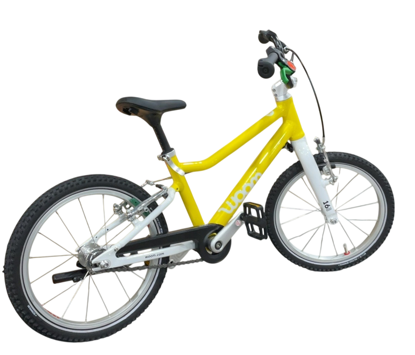 Shop Woom GO 3 Bike "16, Base Model, Vibrant yellow at GoodBuy Gear