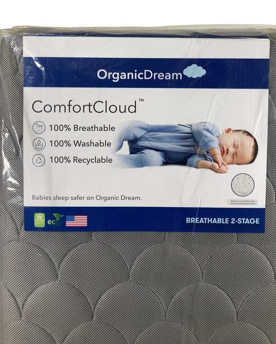 Shop Organic Dream ComfortCloud 2-Stage Crib Mattress, Grey at GoodBuy Gear