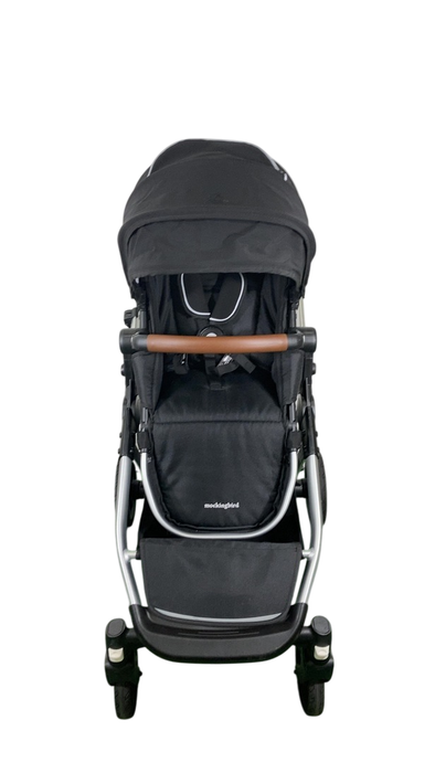 Shop Mockingbird Single to Double 2.0 Stroller, 2024, Black, Silver With Penny Leather, Watercolor Drops at GoodBuy Gear