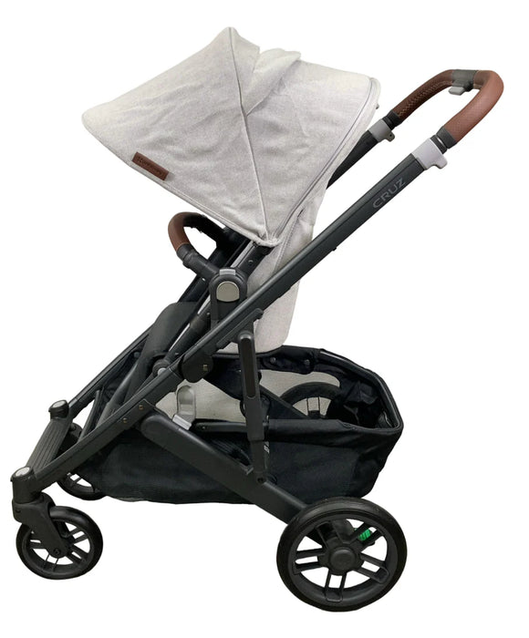 UPPAbaby CRUZ V2 Stroller, 2024, Anthony(White and Grey Chenille) HIDDEN REPLACEMENT #386459-Strollers-GoodBuy Gear