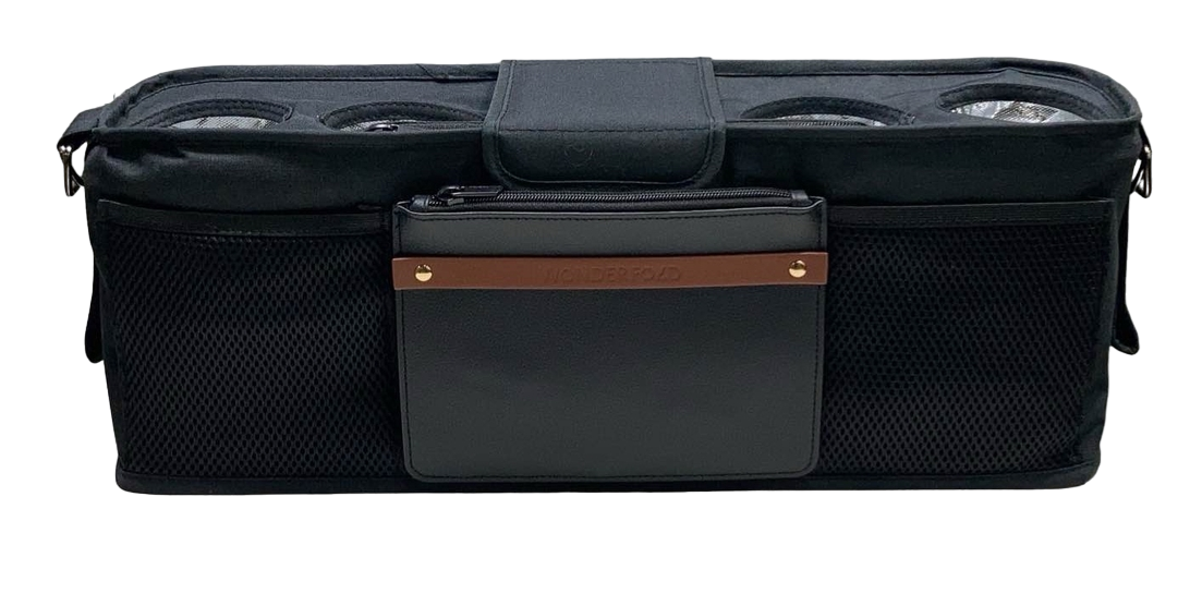 Shop Wonderfold Parent Console, 4 Seater (4 Cup Holders), Volcanic Black at GoodBuy Gear