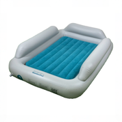Shop SlumberPod SlumberTot Inflatable Toddler Bed, Gray/Teal at GoodBuy Gear