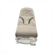 Shop BabyBjorn Bouncer Bliss, Black Frame, Sand Gray Cotton Classic Quilt at GoodBuy Gear