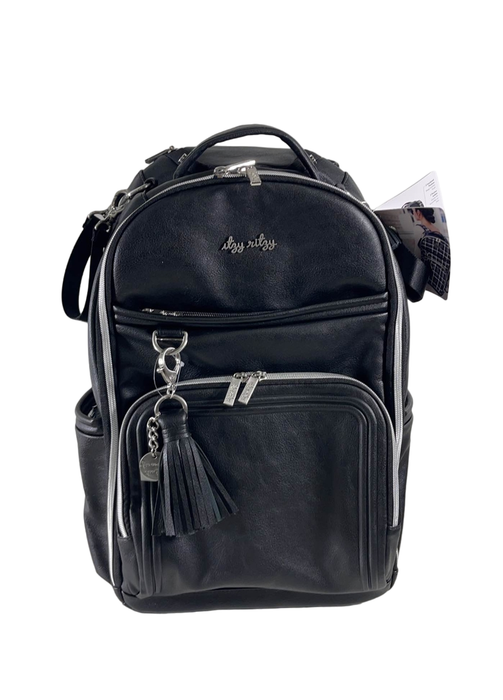 used Itzy Ritzy Boss Plus Backpack Diaper Bag, Mystic Black