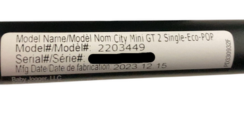 Shop Baby Jogger City Mini GT2 Stroller, 2023, Eco Collection Slate Fog at GoodBuy Gear