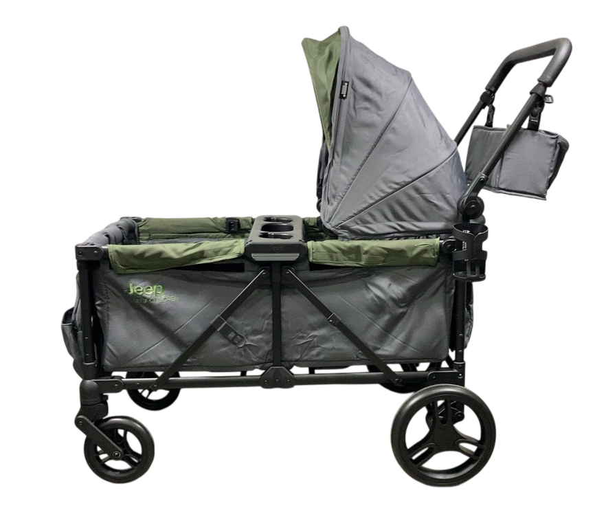jeep sport all-terrain stroller wagon Delta Children Jeep Sport All-Terrain Stroller Wagon, Grey with Olive Green