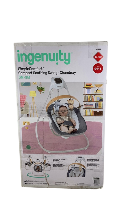 Shop Ingenuity Simple Comfort 2-in-1 Swing Rocker, Chambray at GoodBuy Gear