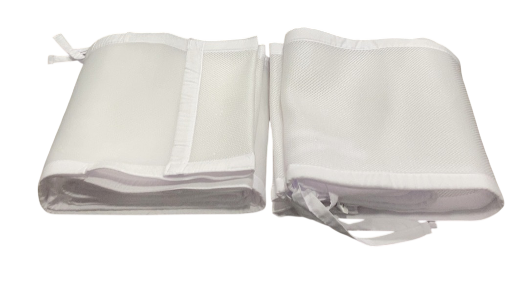 Shop Breathable Baby Mesh Crib Liner, Full Size/4 Sides, White at GoodBuy Gear