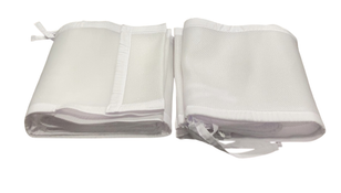 Shop Breathable Baby Mesh Crib Liner, Full Size/4 Sides, White at GoodBuy Gear