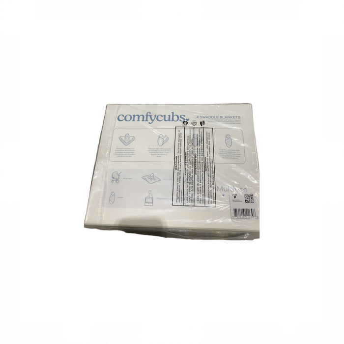 Shop Comfy Cubs Baby Muslin Swaddle Blankets 4 Pack, Sun, Rainbow, Rain, Doodle at GoodBuy Gear