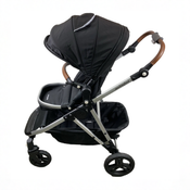 Shop Mockingbird Single to Double 2.0 Stroller, 2025, Black, Silver With Penny Leather, Windowpane at GoodBuy Gear