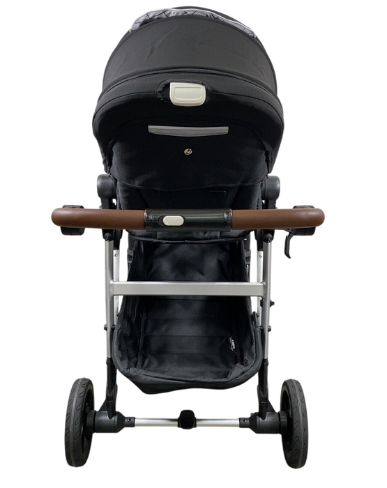 Shop Mockingbird Single to Double 2.0 Stroller, 2024, Black, Silver With Penny Leather, Windowpane at GoodBuy Gear