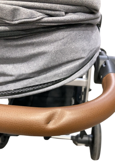 Shop Mockingbird Single to Double 2.0 Stroller, Heather Grey, Silver With Penny Leather, 2025, Solid Grey at GoodBuy Gear