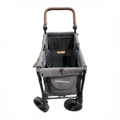Shop Wonderfold W2 Luxe Multifunctional Double Stroller Wagon, 2024, Black Camo Fabric, Black Frame with Brown Handlebar at GoodBuy Gear
