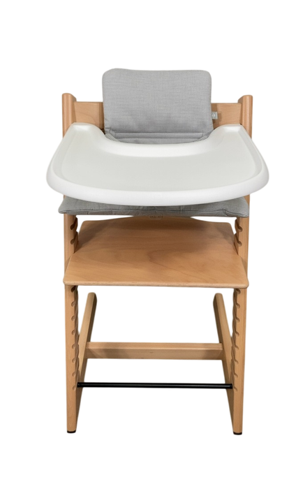 Shop Stokke Tripp Trapp High Chair Complete² + Newborn Set, Natural with Nordic Grey at GoodBuy Gear