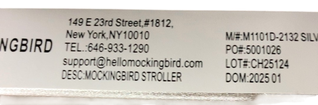 Shop Mockingbird Single 2.0 Stroller, 2025, Black, Silver With Penny Leather, Windowpane at GoodBuy Gear