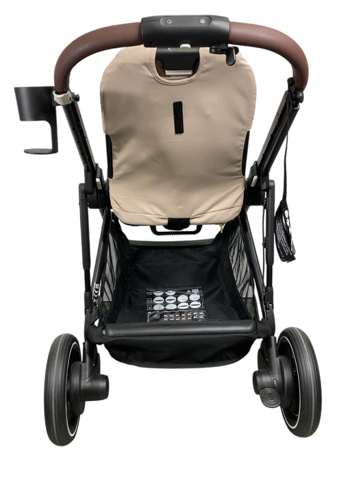 Shop Cybex e-Gazelle S Stroller, 2024, Almond Beige, Black at GoodBuy Gear