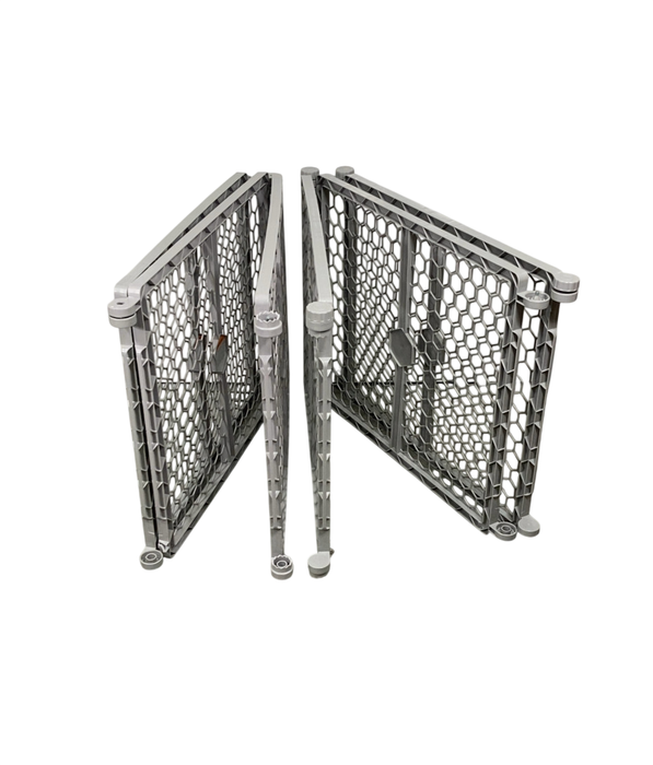 Shop Regalo 2-in-1 Plastic Play Yard and Safety Gate, Gray at GoodBuy Gear