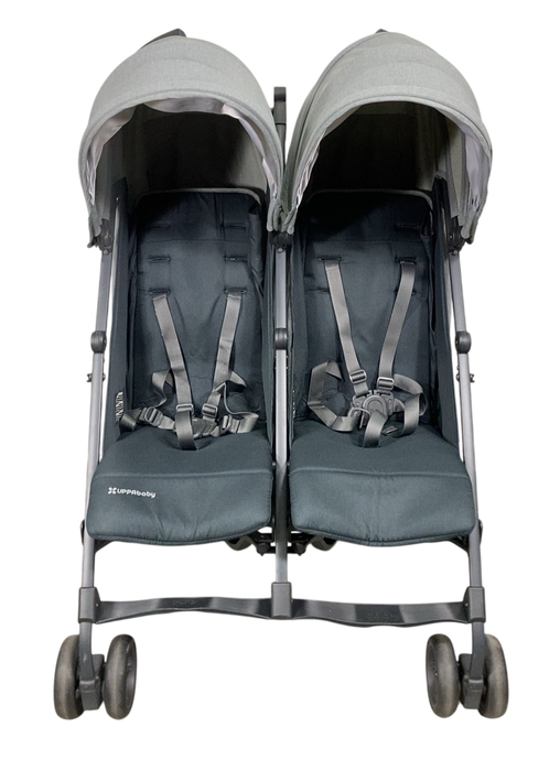 Shop UPPAbaby G-Link V2 Double Stroller, 2022, Greyson (Charcoal Melange) at GoodBuy Gear