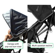 Shop Summer Infant 3D Mini Stroller, Grey/Black, unknown at GoodBuy Gear