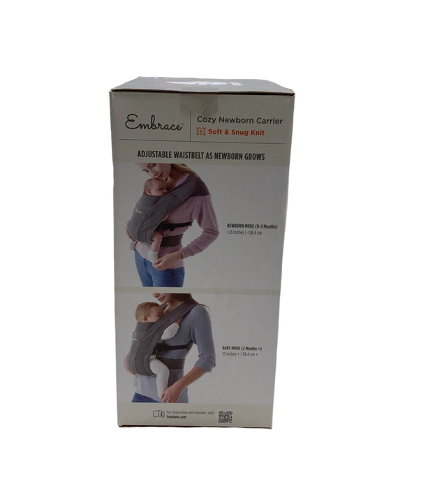 secondhand Ergobaby Embrace Baby Carrier, Heather Grey