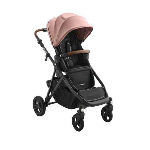 Shop Mockingbird Single 3.0 Stroller, 2025, Charcoal with Penny Leather, Solid Rose at GoodBuy Gear