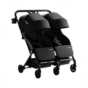 Shop Mompush Lithe Double Stroller, 2026, Black at GoodBuy Gear