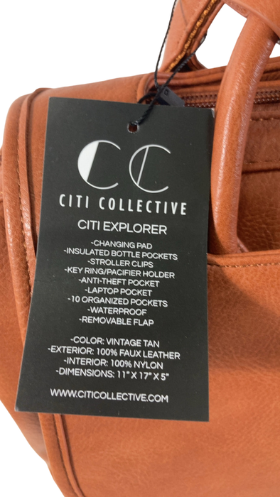 Shop Citi Collective Citi Journey Diaper Bag, Vintage Tan at GoodBuy Gear