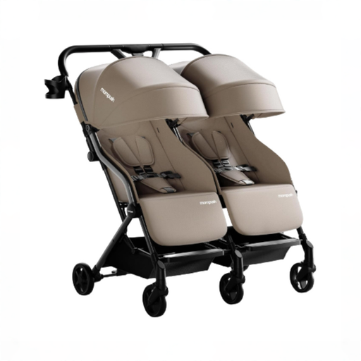 Shop Mompush Lithe Double Stroller, 2026, Khaki at GoodBuy Gear
