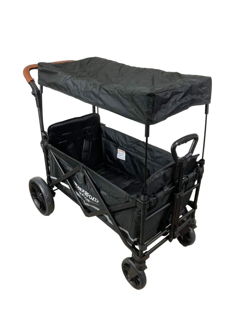wonderfold x2 pull/push double stroller wagon Wonderfold X2 Push + Pull Double Stroller Wagon, 2022, Stealth Black