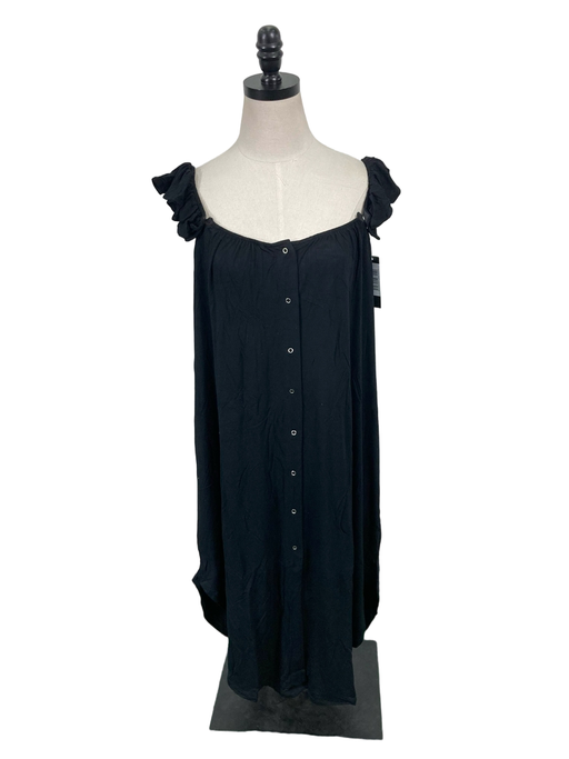 Shop Kindred Bravely Ruffle Strap Labor & Delivery Gown, M/L, Black at GoodBuy Gear