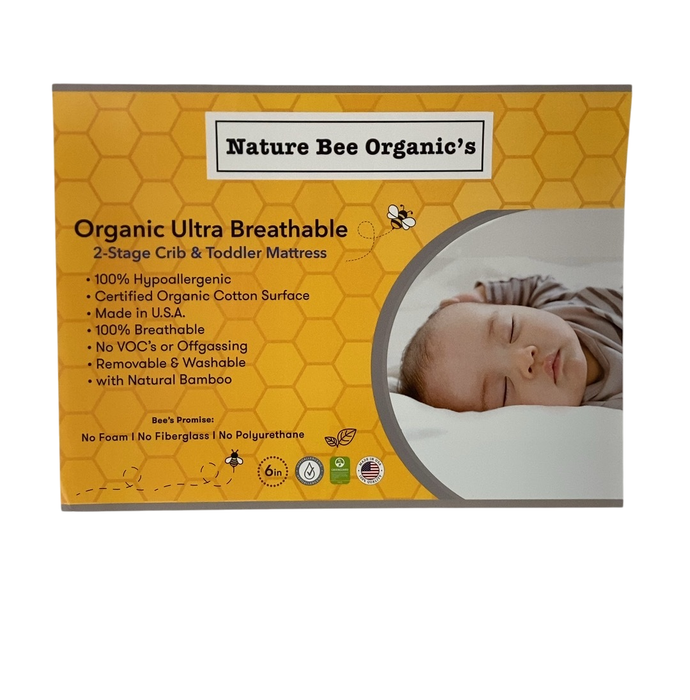 Shop Nature Bee Organics 2-Stage Ultra Breathable Premium Crib & Toddler Mattress at GoodBuy Gear