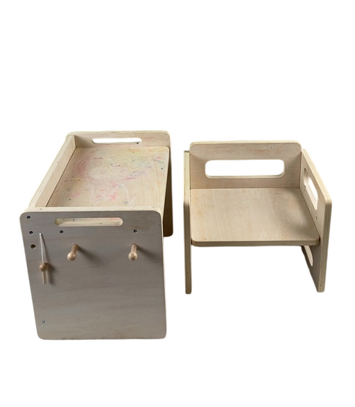 Shop Bpmfkid Montessori Weaning Table and Chair Set, Wooden at GoodBuy Gear
