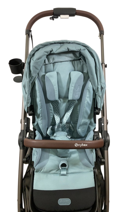 Shop Cybex e-Gazelle S Stroller, Stormy Blue, Taupe, 2024 at GoodBuy Gear