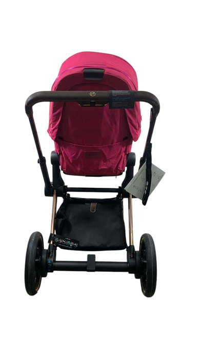 Shop Cybex E-PRIAM Electric Stroller, 2019, Fancy Pink, Rose Gold, with Battery at GoodBuy Gear