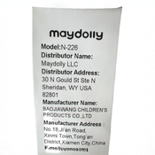 Shop Maydolly Portable & Waterproof Baby Changing Table 248, White at GoodBuy Gear
