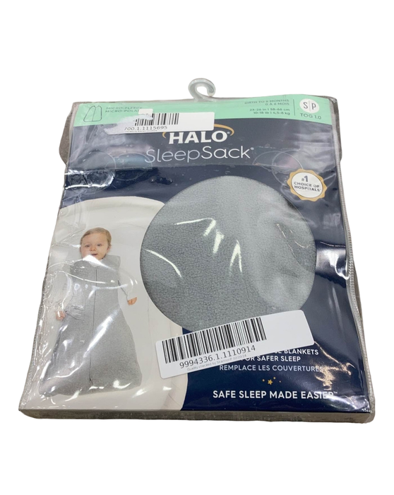 Shop Halo Micro-Fleece SleepSack, Gray, S at GoodBuy Gear