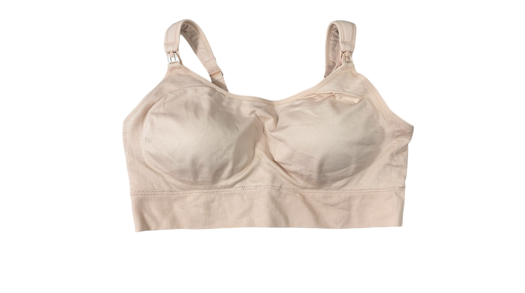Shop Momcozy All-in-One Super Flexible Pumping Bra, 2XL, Oyster Pink at GoodBuy Gear