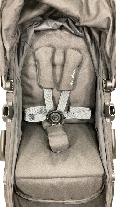 Shop Cybex Eos Stroller, 2024, Moon Black, Silver at GoodBuy Gear
