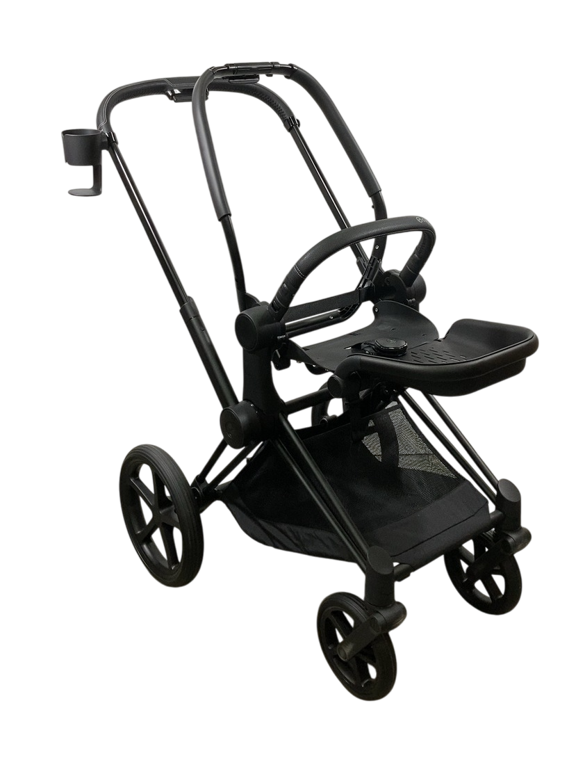 Cybex PRIAM Stroller Frame And Seat, 2024, Matte Black