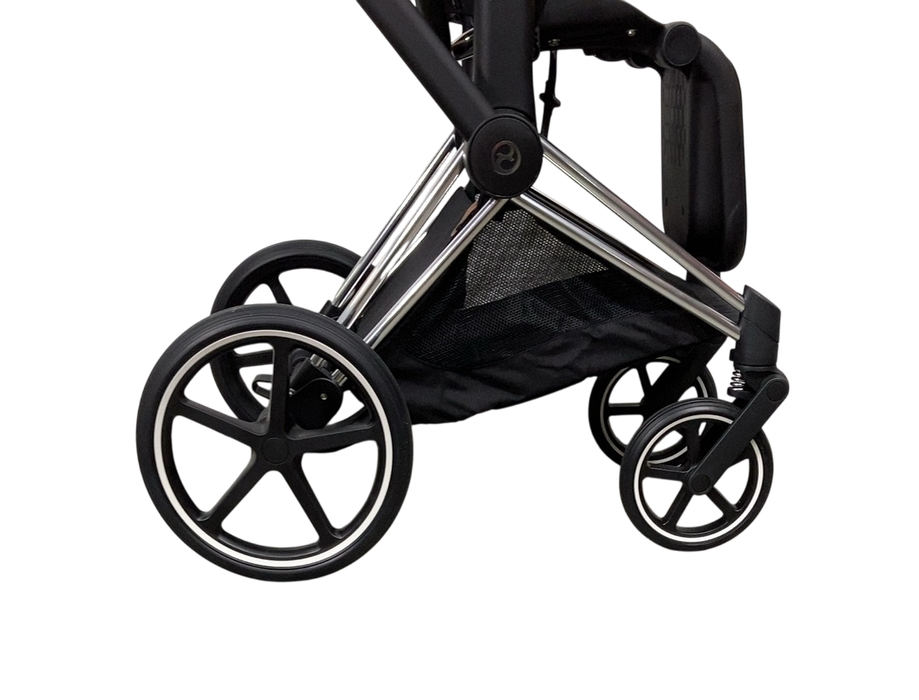 Shop Cybex PRIAM Stroller Frame And Seat, 2023, Chrome/Brown at GoodBuy Gear