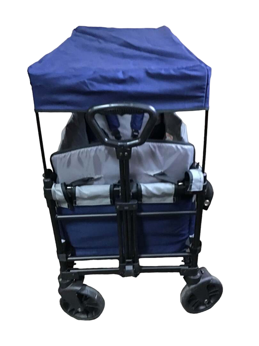 Wonderfold X2 Push + Pull Double Stroller Wagon, 2021, Navy